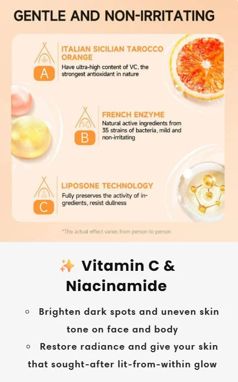 Orange Exfoliating Gel Scrub for Face and Body
